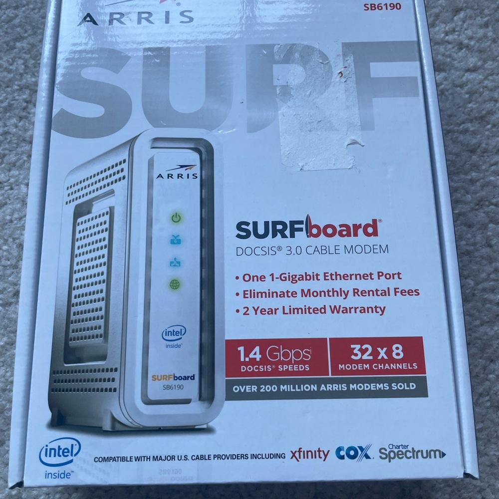SURFboard SB6190 Cable Modem - White